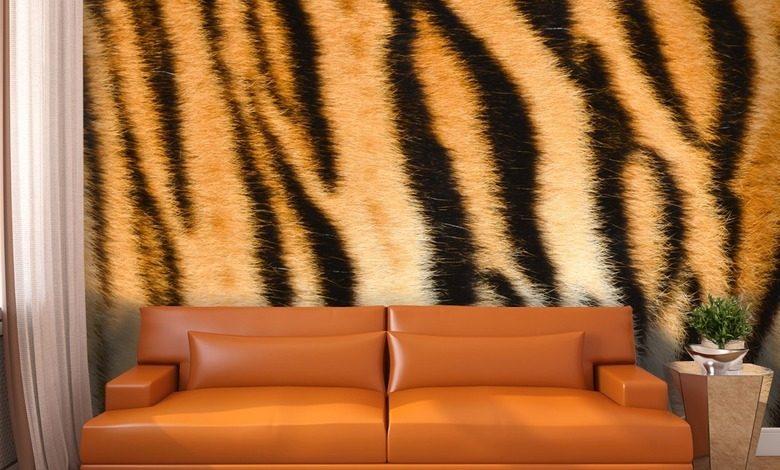 tijger s print texturen fotobehang fotobehang demural