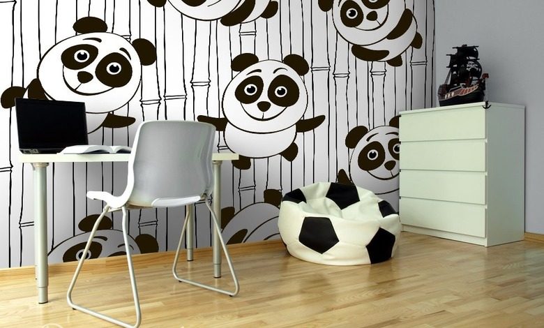 vrolijke pandas oosterse fotobehang fotobehang demural