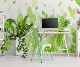 floristische groene vreugde fotobehang voor de woonkamer fotobehang demural