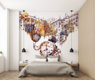 stedelijke delicatessen fotobehang voor de slaapkamer fotobehang demural