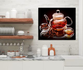 middag thee canvas voor de keuken canvas demural