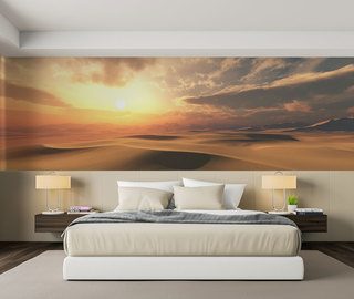 zonnig woestijnklimaat in het interieur landschap fotobehang fotobehang demural