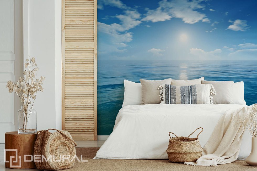 Eindeloze zee en hemel Fotobehang voor de slaapkamer Fotobehang Demural