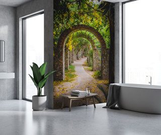 een uitnodiging voor een prachtig park fotobehang voor de badkamer fotobehang demural