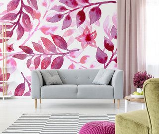 energiek plezier met planten fotobehang voor de woonkamer fotobehang demural