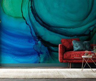 kleurrijke abstractie in actie abstracte fotobehang fotobehang demural
