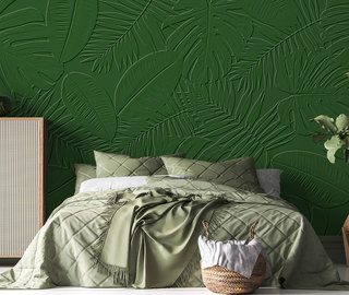 in relief gemaakte jungle fotobehang voor de slaapkamer fotobehang demural