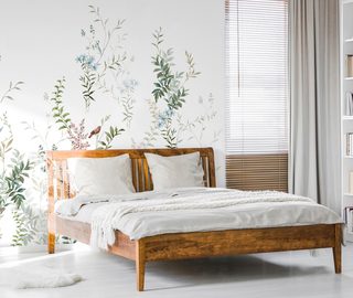 delicaat bloemig en modieus fotobehang voor de slaapkamer fotobehang demural